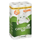 Cascades Tuff Enviro - Rouleaux Essuie-tout - tailles multiples - 2 épaisseurs - 105 Feuilles - Blanc - 4 Paquets de 6 Rouleaux - 24 Rouleaux-Fibres recyclées à 100 %