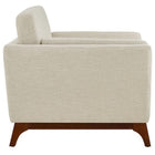Modway - Chance Tissu rembourré Fauteuil - Beige-Coussins rembourrés en mousse dense