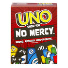 Uno - HWV18 Jeu Show 'em No Mercy-Le jeu UNO Show 'em No Mercy ajoute 56 cartes supplémentaires, des règles spéciales et des cartes d'action super difficiles pour l'édition la plus brutale de UNO jamais créée !