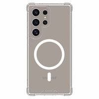 Blu Element - Coque DropZone Rugged Compatible MagSafe Galaxy S25 - Ultra Transparente-Testée pour résister à des chutes de 2,4 m