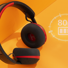 Philips - TAA6219 Casque supra-auriculaire à énergie solaire - noir-Application Philips Headphones - Notre application compagnon pratique vous permet de voir combien d’énergie vous générez grâce à la lumière du soleil et de vérifier les niveaux de batterie. Vous pouvez également utiliser l’application pour activer des battements binauraux conçus pour favoriser la relaxation ou la concentration : vous pouvez écouter les battements seuls, mélangés à votre musique, ou comme son d’arrière-plan dans un paysage s