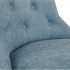 Chaise de bureau Hannah capitonnée, Sky-5