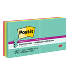 Feuillets super collants Post-it pour distributeur − 3 x 3 po − collection Supernova Neons, 540 feuillets, paquet de 6-Les feuillets super collants Post-it pour distributeur ont 2 fois plus de pouvoir adhésif