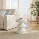Modway - Terza Intérieur - Terrasse extérieure Béton Table d’appoint - Gris clair-Pieds de nivellement non marqués