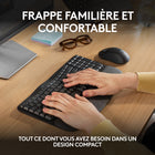 Logitech - MK670 Combo, clavier Wave Keys ergonomique sans fil avec souris sans fil - Graphite-Plus de soutien des paumes, moins de pression: un repose-poignets rembourré avec de la mousse à mémoire de forme soutient vos poignets tout au long de la journée