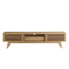 Modway - Render 70 po Meuble TV, Chêne-Deux tablettes de rangement ajustables