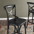 Modway - Gear Tabouret de bar - Noir-Capacité de poids : 330 lb.