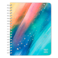 BrownTrout - 2026 Planificateur de bureau hebdomadaire de 18 mois avec Couverture estampée à chaud - Étoile éclatante - 6 po x 7.75 po -Beaucoup d'Espace - Chaque jour prévoit beaucoup d'espace pour que vous puissiez y inscrire votre planning, vos notes et vos rendez-vous