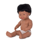 Miniland - Poupée bébé de 15 pouces anatomiquement correcte - garçon hispanique atteint du syndrome de Down.-La poupée permet aux enfants d'apprendre sur la diversité en chacun de nous et comment développer des compétences sociales telles que l'empathie et la tolérance.