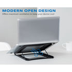 Mount-It! - Support pliable et portable pour ordinateur portable - noir-Convient aux ordinateurs portables jusqu'à 15 pouces et à la plupart des tablettes