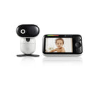 Motorola - Moniteur bébé vidéo PIP1510 Connect Wi-Fi motorisé - Blanc-Conversation bidirection - Discutez avec et entendez votre tout-petit en utilisant la fonction de conversation bidirectionique