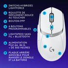 Logitech - Souris de jeu légère sans fil G309 LIGHTSPEED - Blanc-8