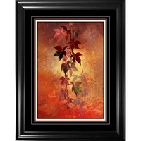 Red Leaves - Impression encadree - 28" x 36"-Impression d'art de haute qualité avec passe-partout et encadrement professionnel