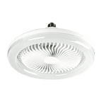 Bell + Howell - Ventilateur de plafond intérieur blanc à LED à changement de couleur de 10,1 po avec télécommande, prise d'air-Facile à utiliser et facile à assembler aucun câblage ni installation nécessaire, vissez simplement la lumière dans une douille standard