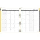 Mead - Agenda scolaire hebdomadaire/mensuel abeille lavande 2025-2026 - 11 po H x 8 1/2 po l - jaune/lavande - bilingue-Couverture rigide durable
