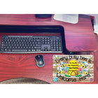 Ashley Productions - Smart Poly Tapis de souris pour ordinateur - 8" x 10" - Chaque abeille occupée est la bienvenue ici - Paquet de 6-Ensemble de 6 tapis de souris en tissu antidérapant