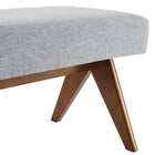 Modway - Lyra 63" Tissu tapis Banc - Gris clair-8