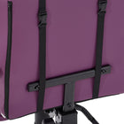 Chaise de jeu Ravagers de CorLiving - Violet/Blanc-Les roulettes à roulement doux et la base à 5 branches offrent une stabilité accrue et une plus grande liberté de mouvement