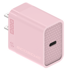 Scosche -  chargeur rapide USB-C PowerVolt Power Delivery 20 watts avec câble tressé de recharge USB-C 1,8 m - rose-4