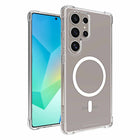Blu Element - Coque DropZone Rugged Compatible MagSafe Galaxy S25 - Ultra Transparente-Coins renforcés avec technologie AirPockets absorbant les chocs
