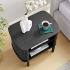 Modway - Cadence Ouvre Table de chevet, Noir-Glissades de pied ajustables sans marquage