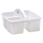 Teacher Created Resources - Stockage en plastique blanc Caddy, Pack de 6-Chaque caddie mesure 9 po L x 9 1/4 po L x 5 1/4 po H.