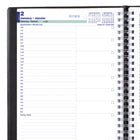 Blueline - 2027 agenda quotidien – 11 po x 8 1/2 po – noir – bilingue-Coins détachables