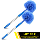 Gritt Commercial - Brosse chasse-toiles - Brosse pour coins de 6 11/16 po - Manche de 20 po - Lot de 2-Les poils doux assurent la protection des surfaces