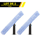 Gritt Commercial - Lave-vitres pivotant robuste de 14 po - Usage commercial - Lot de 2-Le manche pivote à 180° pour atteindre facilement les coins, les rebords et les appuis de fenêtre