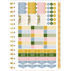 Cambridge - Agenda hebdomadaire/mensuel personnalisable Aster 2025 - 8-1/2 po H x 5 1/2 po l - Multicolore - Bilingue-Couverture en poly CYO durable et résistante à l'eau avec pochette (pour personnaliser, insérez simplement votre propre page de couverture dans la pochette avant transparente)