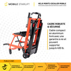 Mobile StairLift - Helix - Fauteuil roulant d’escalier portable - couleurs assorties-Commandes ergonomiques simples et ressources de formation claires réduisent le temps d’apprentissage de l’opérateur
