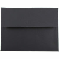 JAM Paper - Enveloppes d'invitation A6 Premium - 4 3/4 x 6 1/2 - noir lisse - paquet de 100-Les couleurs vives font que ces enveloppes se démarquent d'une pile de courrier ennuyeux !