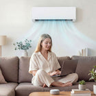 HOMCOM - climatiseur mini-split 23000 BTU avec Wifi - blanc-Fonctionnement ultra-silencieux assurant une relaxation sans perturbation à seulement 30 dB