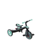 Globber - Tricycle Explorer – Menthe-Poignée parentale réglable avec 2 hauteurs (92 cm, 96 cm du sol) et poignée en TPR pour une prise en main confortable. Le système de direction intégré et le système de roue libre avant permettent aux parents d’aider et de guider les tout-petits dans l’apprentissage de la direction