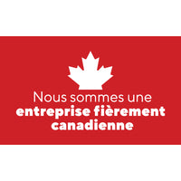 Staples - Cartes professionnelles « Nous sommes une entreprise fièrement canadienne » - 2 x 3 1/2 po - fini lustré - Paquet de 250-Finition : Conception lustrée 14 pt sur le recto et mat blanc inscriptible au verso