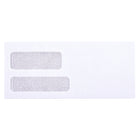 SupremeX - Enveloppe à deux fenêtres - No. 9 - 3-7/8" x 8-7/8" - Vélin blanc 24 lb avec teinte intérieure grise - Paquet de 500-Enveloppes no 9 avec deux fênetres