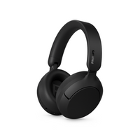 Philips - TAH6000 Casque supra-auriculaire - noir-Écoute sans fil ou filaire - Des haut-parleurs de 40 mm réglés sur mesure et la technologie Dynamic Bass s’allient pour vous offrir un son exceptionnel avec des basses riches et profondes, même à faible volume. Pour profiter du son Hi-Res, vous pouvez écouter en mode filaire via le câble audio de 3,5 mm (inclus) ou via USB-C.