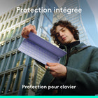 Logitech - Keys-To-Go 2, clavier Bluetooth portable pour tablette avec coque intégrée - Lilac-Ce petit clavier sans fil est doté de touches à charnières parfaitement espacées pour une expérience de frappe aisée et confortable
