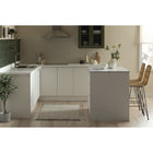 South Shore - Myro - Îlot de cuisine avec porte et tiroirs - Faux Marbre blanc et Blanc-Finition premium : le dessus en mélamine résistant, les poignées en métal solides et les ralentisseurs aux tiroirs comme à la porte font de cet îlot de cuisine un véritable essentiel pour votre cuisine.