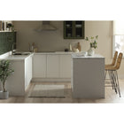 South Shore - Myro - Îlot de cuisine avec porte et tiroirs - Faux Marbre blanc et Blanc-Finition premium : le dessus en mélamine résistant, les poignées en métal solides et les ralentisseurs aux tiroirs comme à la porte font de cet îlot de cuisine un véritable essentiel pour votre cuisine.