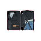 Reebok - GO Collection Ensemble de bagages rigides 2 pièces - Rouge-8 roulettes doubles à 360 degrés pour un contrôle précis et un roulement doux et silencieux