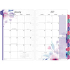 Day-Timer - Recharge d’agenda mensuel floral (2 pages par mois) 2027 - format bureau - 5 1/2 po H x 8 1/2 po l - anglais-Les bordures douces Day-Timer rendent ces recharges proprement aptes pour le milieu des affaires, mais agreables à l'oeil
