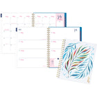 Cambridge - Agenda hebdomadaire/mensuel feuille bleue EttaVee 2024-2025 - 8 1/2 po x 11 po - bleu - anglais-12 pages mensuelles avec onglet pour passer rapidement à n'importe quelle date