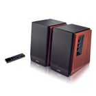 Edifier - R1700BTs Enceintes de bibliothèque Bluetooth actives multifonctions avec sortie de caisson de basses - Brun-Accédez facilement au volume, à la lecture et bien plus encore avec une télécommande sans fil pratique, suffisamment petite pour tenir dans votre poche
