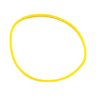JAM Paper - Élastiques colourés - taille 33 - jaunes - Paquet de 100-Taille : 33 (3 1/2 x 1/8 pouces) | Fabriqué à partir d'une combinaison de caoutchouc 100 % synthétique de haute qualité et d'élastique