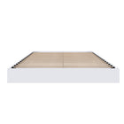 Nexera - Lit plateforme double, Blanc-Meubles conçus et produits au Canada à partir de panneaux de particules et de MDF certifiés CARB II/FSC.  Item expédié en 24-48 heures après réception de la commande.  Assemblage requis