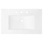 Modway - Cayman 30" Lavabo de salle de bain in Blanc-Comptoir intégré