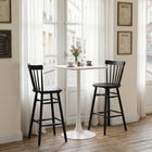 Zuo - Tyce Tabouret de bar - Noir - Ensemble de 2-Assemblage requis