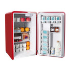Magic Chef - Mini-réfrigérateur rétro rouge de 3,2 pi³ sans congélateur-Les pieds réglables permettent de stabiliser le mini-réfrigérateur sur des surfaces inégales