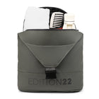 Edition22 - Signature Sac bandoulière - Kaki-Plusieurs compartiments, dont une poche zippée en filet